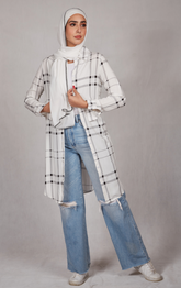 Small Checked Long Shirt - BERIONY