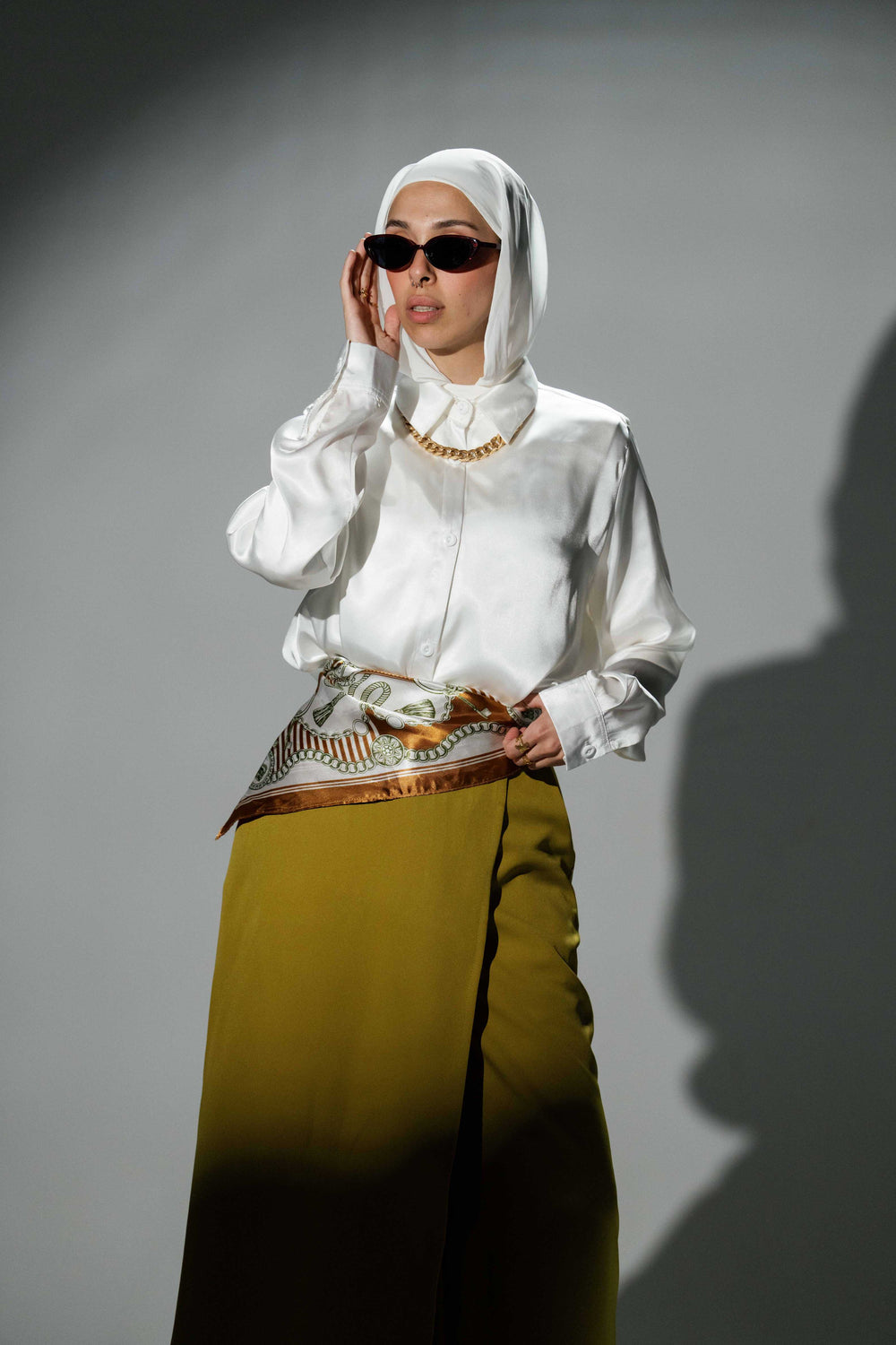 بلوزه ساتان ساده - BERIONY