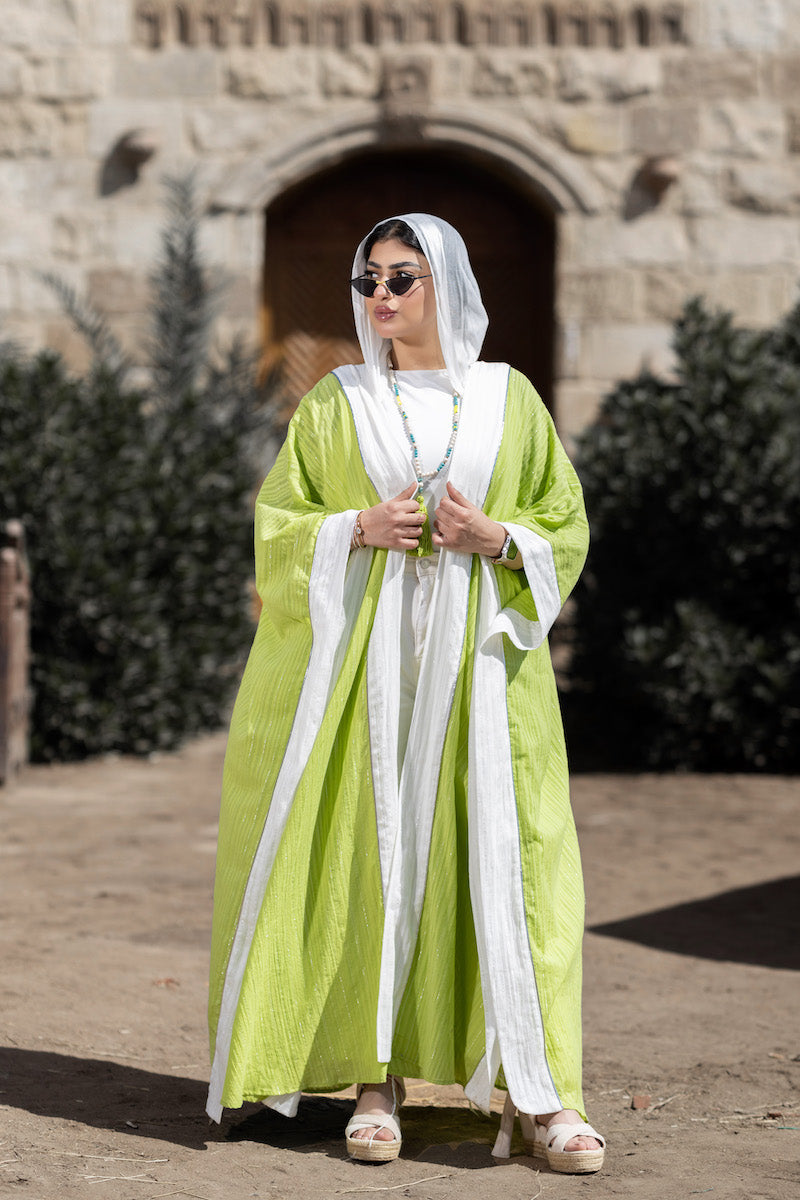 Silver Striped Kaftan - BERIONY