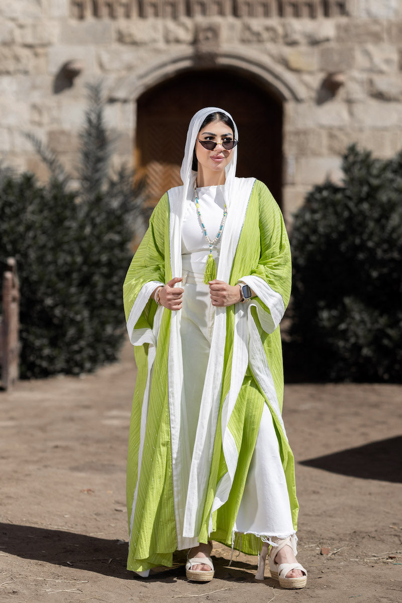 Silver Striped Kaftan - BERIONY