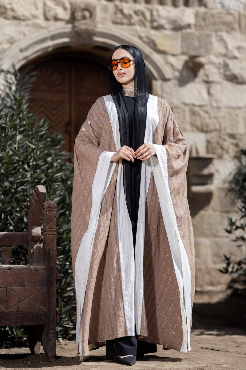 Silver Striped Kaftan - BERIONY