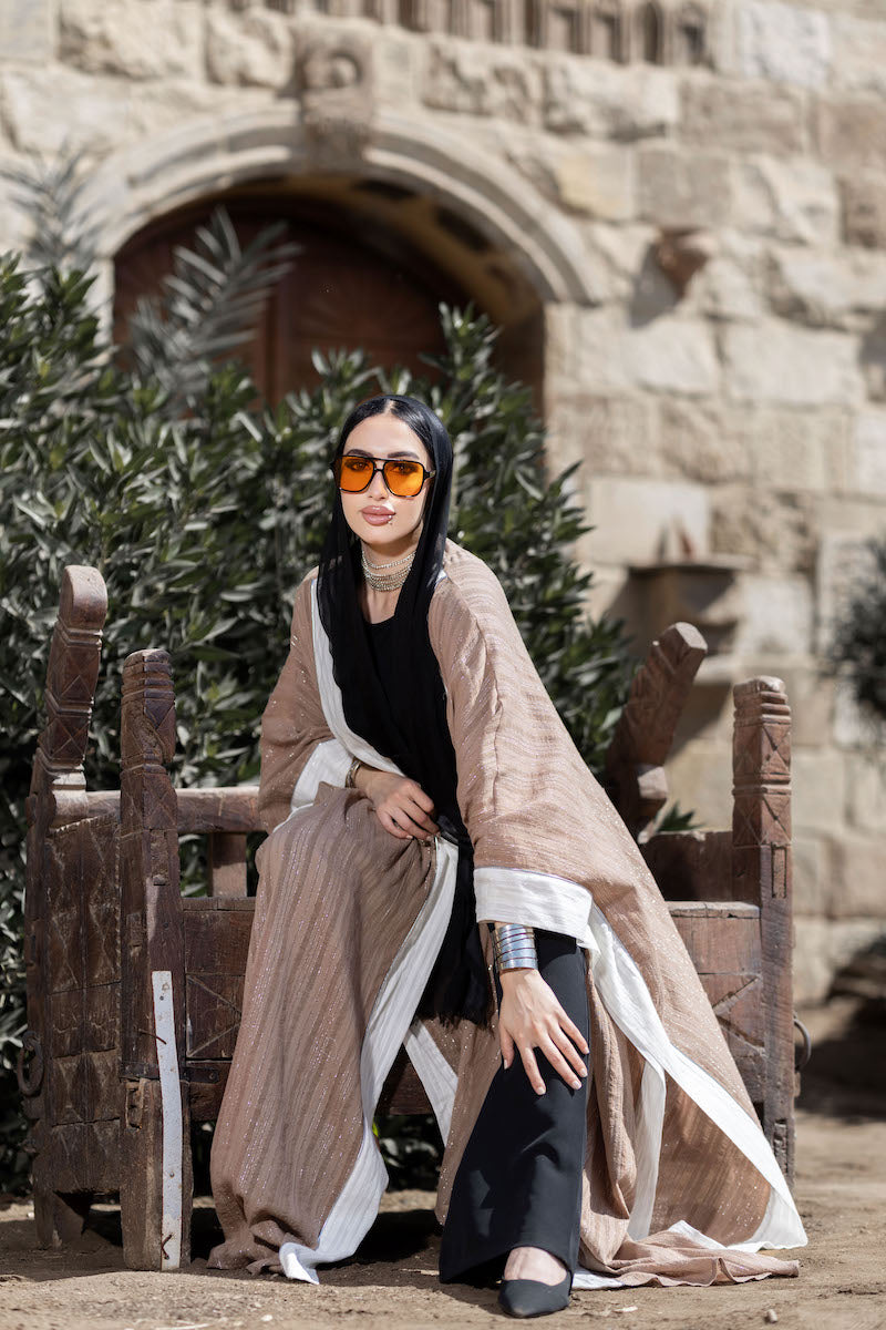 Silver Striped Kaftan - BERIONY
