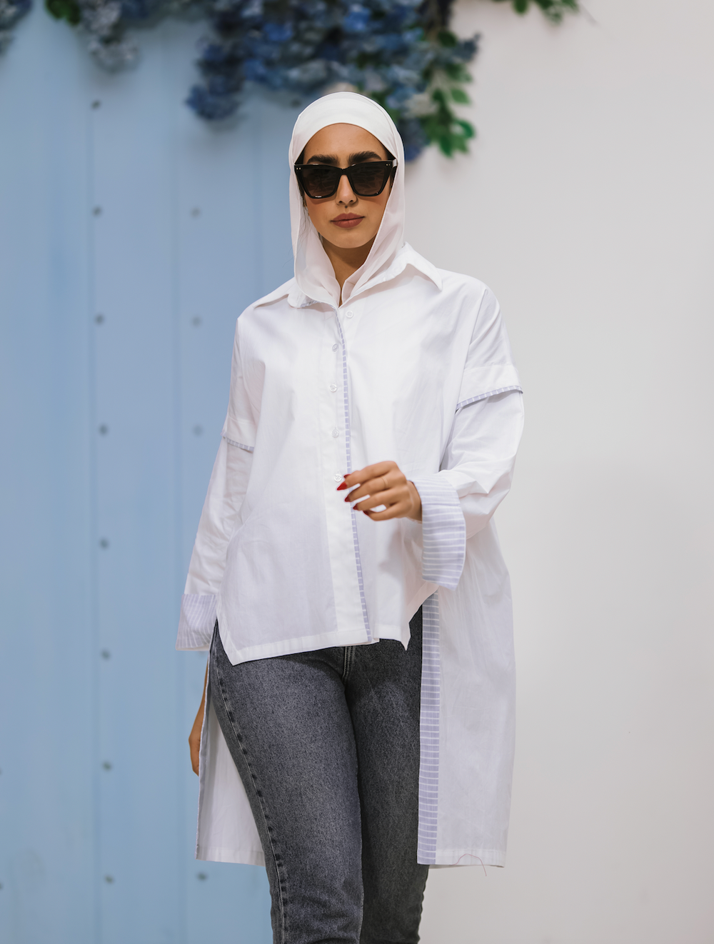 Long Back Blouse - BERIONY